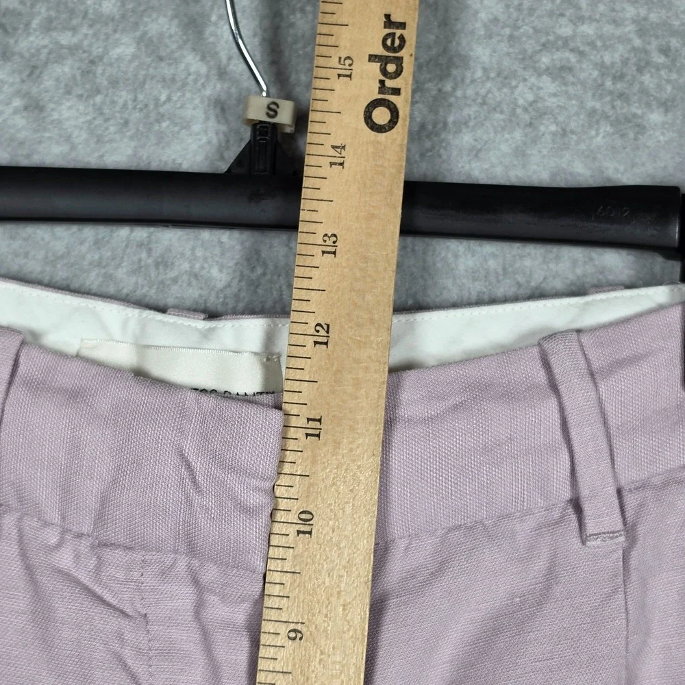 Wilfred Pants Womens Size 4 Lilac The Effortless Pant Cropped Linen Blend Relaxe